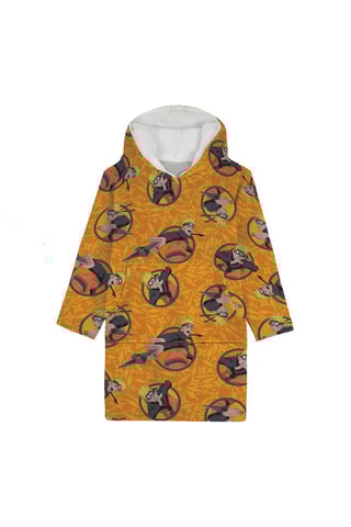 Poncho com capuz Adulto Naruto - Amarelo