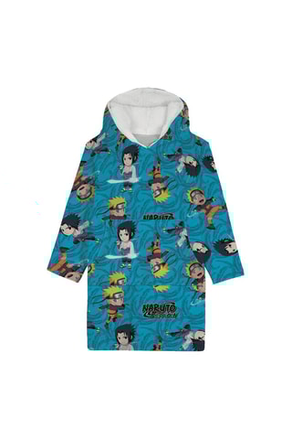 Poncho com capuz Adulto Naruto - Azul