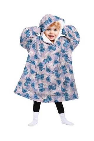 Poncho com capuz 3-6 anos Stitch Lilo e Stitch Disney - Azul e rosa -