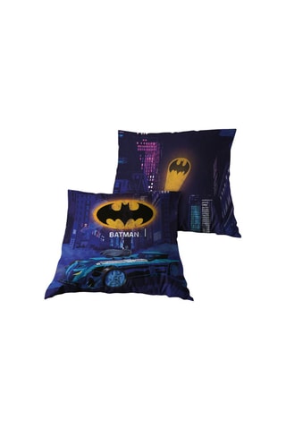 Almofada Batman A Liga da Justiça DC Comics - Azul e amarelo