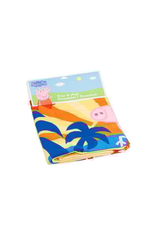 Toalha de praia Peppa Pig - Laranja e rosa - 70 x 140 cm