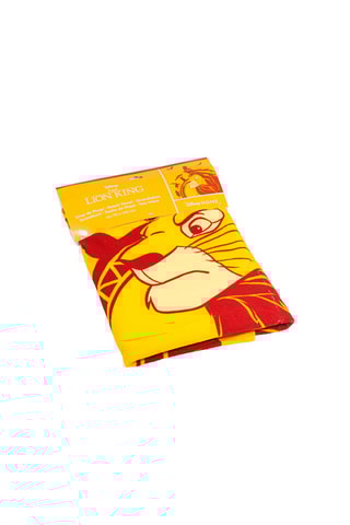 Toalha de praia Simba O Rei Leão Disney - Amarelo e laranja - 70 x 140 cm