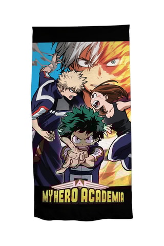 Toalha de praia My Hero Academia - Preto e azul - 70 x 140 cm