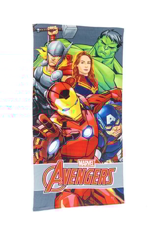 Toalha de praia Os Vingadores Marvel - Vermelho e azul - 70 x 140 cm