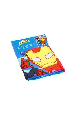 Toalha de praia Spidey e os seus amigos incríveis Marvel - Vermelho e azul - 70 x 140 cm