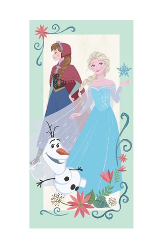 Toalha de praia Frozen Disney - Azul - 70 x 140 cm