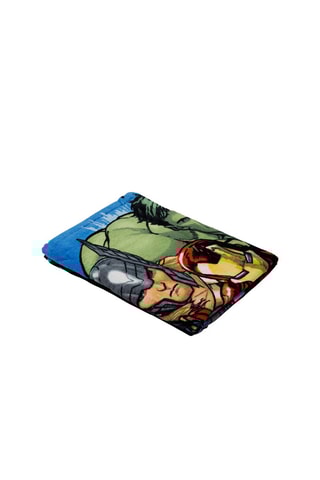 Toalha de praia Os Vingadores Marvel - Preto e azul - 70 x 140 cm