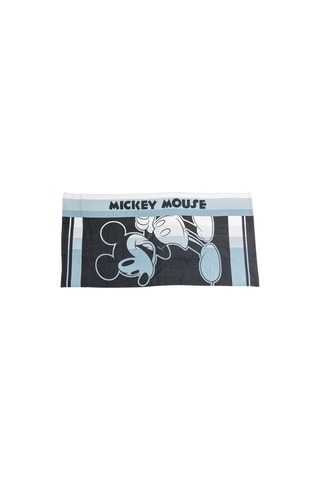 Toalha de praia Mickey Disney - Azul-celeste e preto - 70 x 140 cm