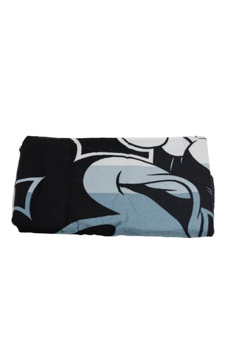 Toalha de praia Mickey Disney - Azul-celeste e preto - 70 x 140 cm
