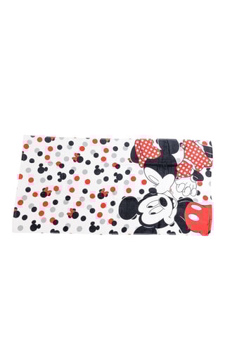Toalha de praia Mickey e Minnie Disney - Vermelho e preto - 70 x 140 cm
