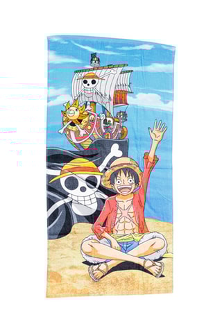 Toalha de praia One Piece - Azul e vermelho - 70 x 140 cm