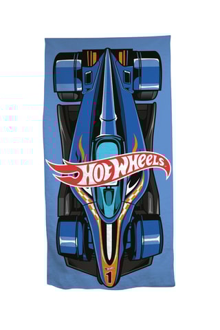 Toalha de praia Hot Weels - Azul - 70 x 140 cm