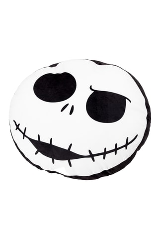 Almofada Jack Skellington O Estranho Natal do Senhor Jack, Disney - Branco - 30 x 30 cm