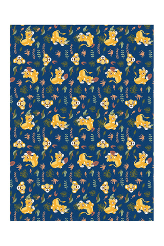 Manta Simba O Rei Leão Disney - Azul - 110 x 150 cm