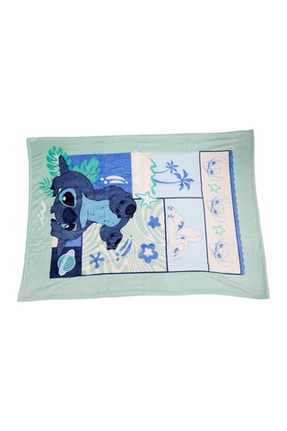 Manta Stitch Lilo & Stitch Disney - Verde - 110 x 150 cm