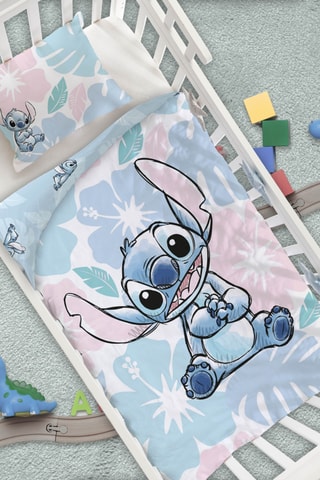 Conjunto de edredão reversível Stitch Lilo & Stitch Disney Plaid - Branco