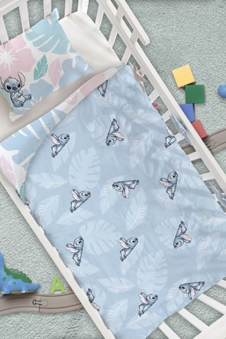 Conjunto de edredão reversível Stitch Lilo & Stitch Disney Plaid - Branco
