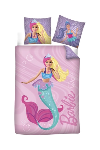 Conjunto de edredão Barbie e o Segredo das Sereias - Rosa