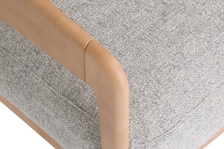 Fauteuil Magalena - Naturel et gris texturé