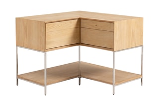 Module de rangement en chêne Zaim - Naturel