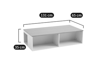 Banc de rangement Polky - Naturel