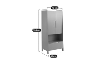Armoire enfant Arturo - Vert de gris