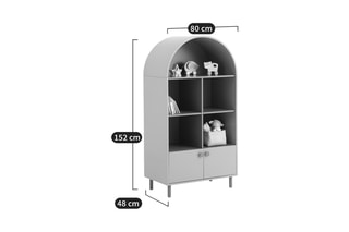 Bibliothèque enfant Archibalde - Vert grisé