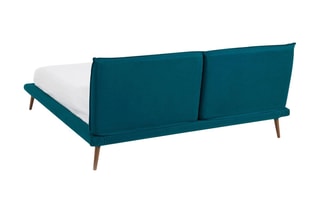 Lit sans sommier Aurore design E. Gallina - 160 x 200 cm - Bleu canard