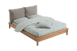 Lit avec sommier Gabin - 140 x 190 cm - Naturel