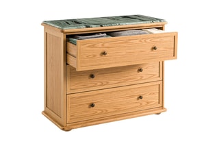 Commode 3 tiroirs Ajulne - Naturel