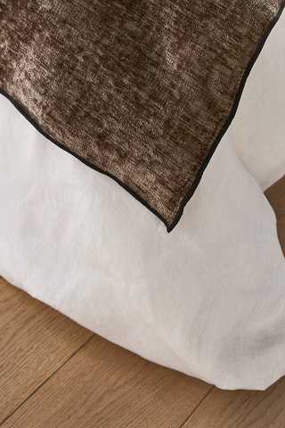 Velours Dekenhoes Alexane - Bruin