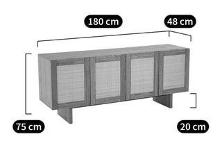 Buffet 4 portes Arty - Naturel