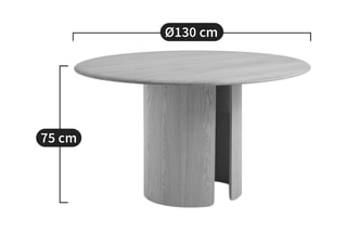 Table Sculpta - 6 couverts - Naturel
