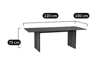 Table Minela - 8 couverts - Noyer