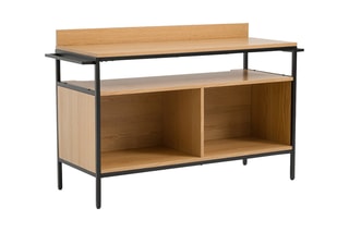 Meuble sous double vasque Volga - Naturel