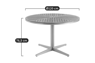 Table de jardin en teck Maestrale - 4 couverts - Sable