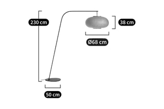 Lampadaire Titouan - Naturel - 60 W