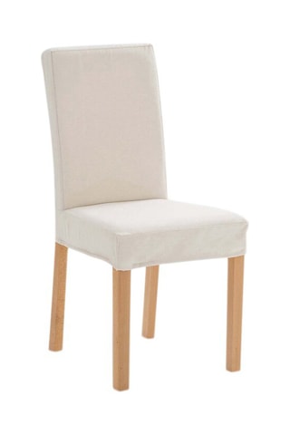 Capa de cadeira Domme - Branco cru - 57,5 x 7 x 35 cm