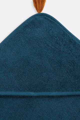 Capa de banho em algodão biológico - Azul - 70 x 70 cm