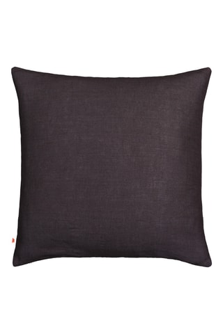Capa de almofada em linho - Preto