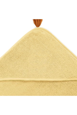Capa de banho em algodão biológico - Amarelo - 70 x 70 cm