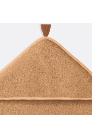 Capa de banho em algodão biológico - Salmão - 70 x 70 cm