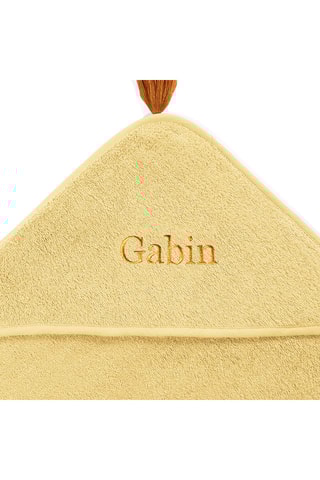 Capa de banho em algodão biológico - Amarelo - 70 x 70 cm