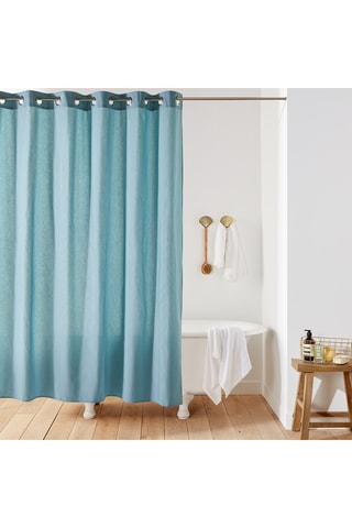 Cortina de duche - Azul-acinzentado - 200 x 120 cm