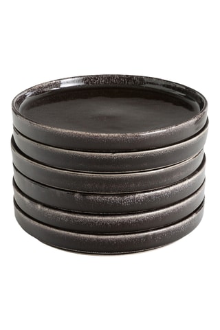6 pratos em grés - 21,4 cm
