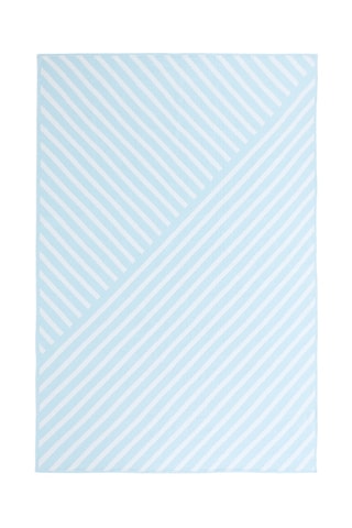 Vloerkleed - Blauw en Wit