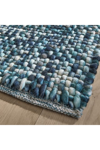 Tapis en laine - Bleu