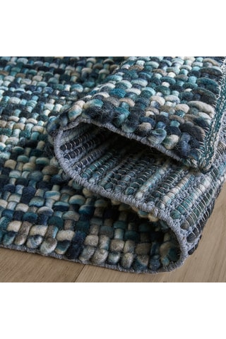 Tapis en laine - Bleu