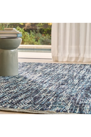 Tapis en laine - Bleu
