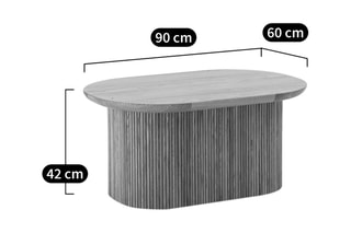 Salontafel Tamula - 90 x 42 x 60 cm